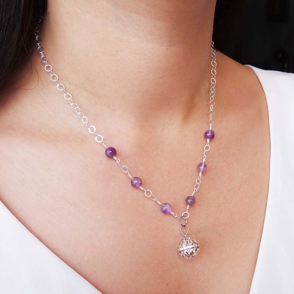 Necklace of Tranquility and Spiritual Elevation | Amethyst