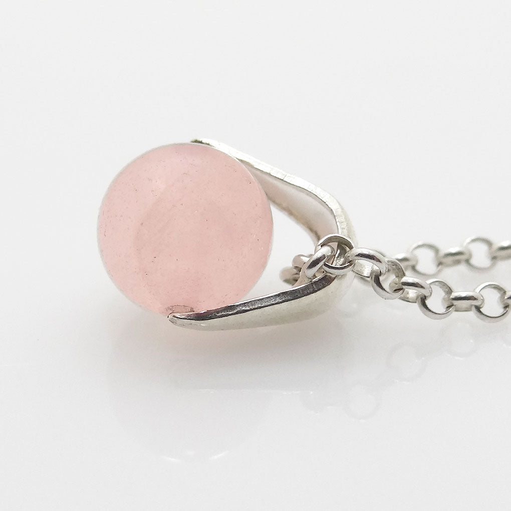 Love Necklace | Pink quartz