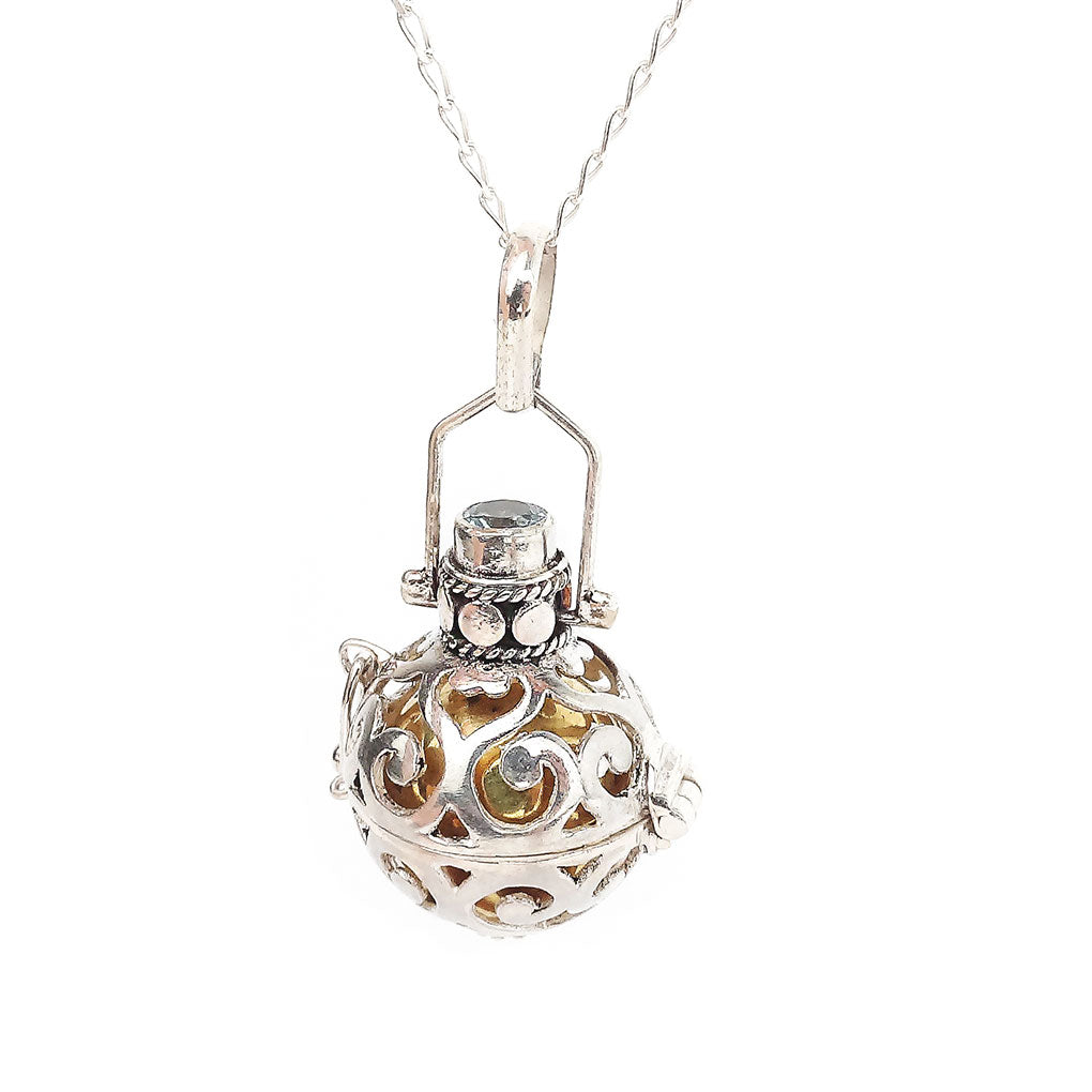 Hearts of Abundance Angel Caller | Blue Topaz