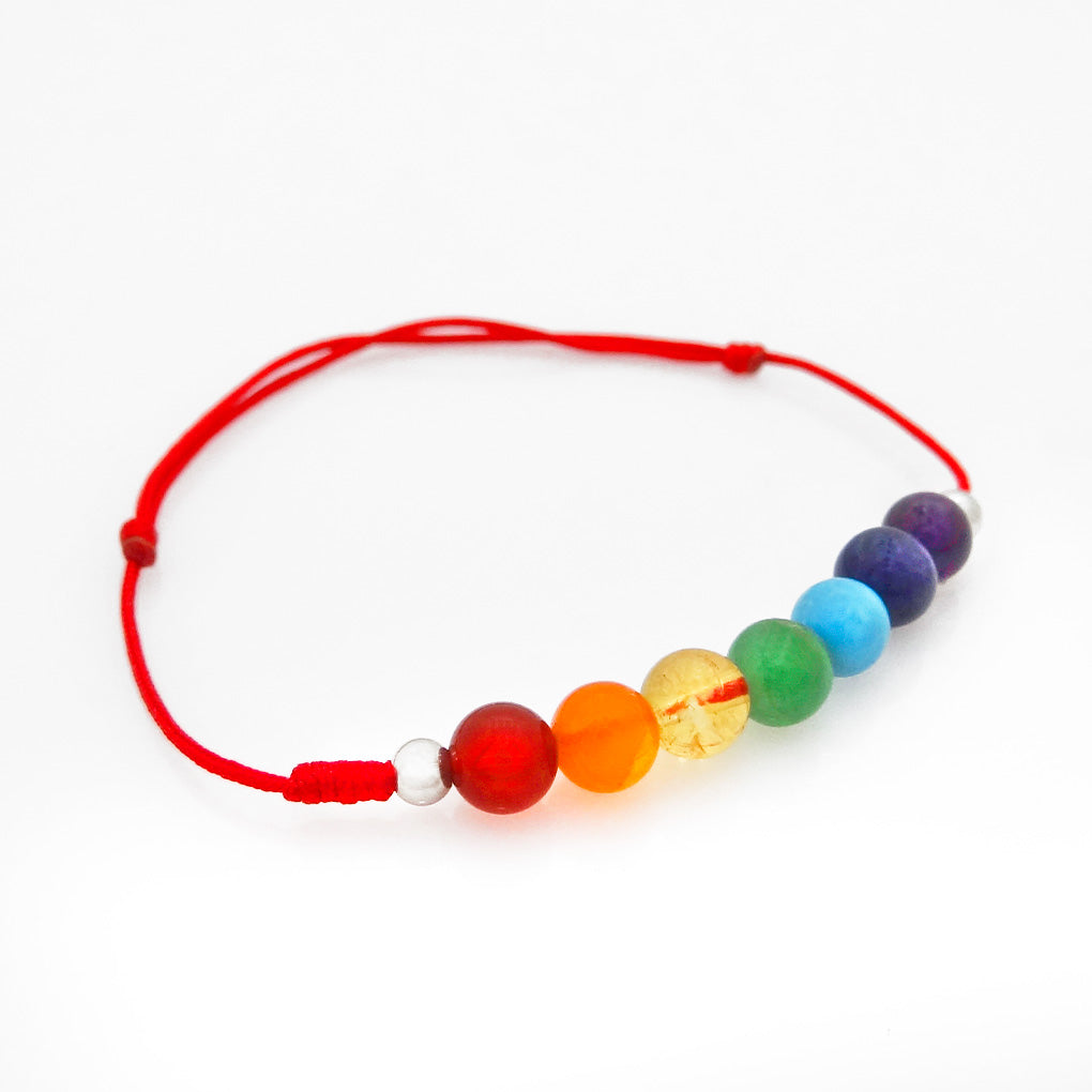 Red Thread of Protection | 7 Chakras | Natural stones