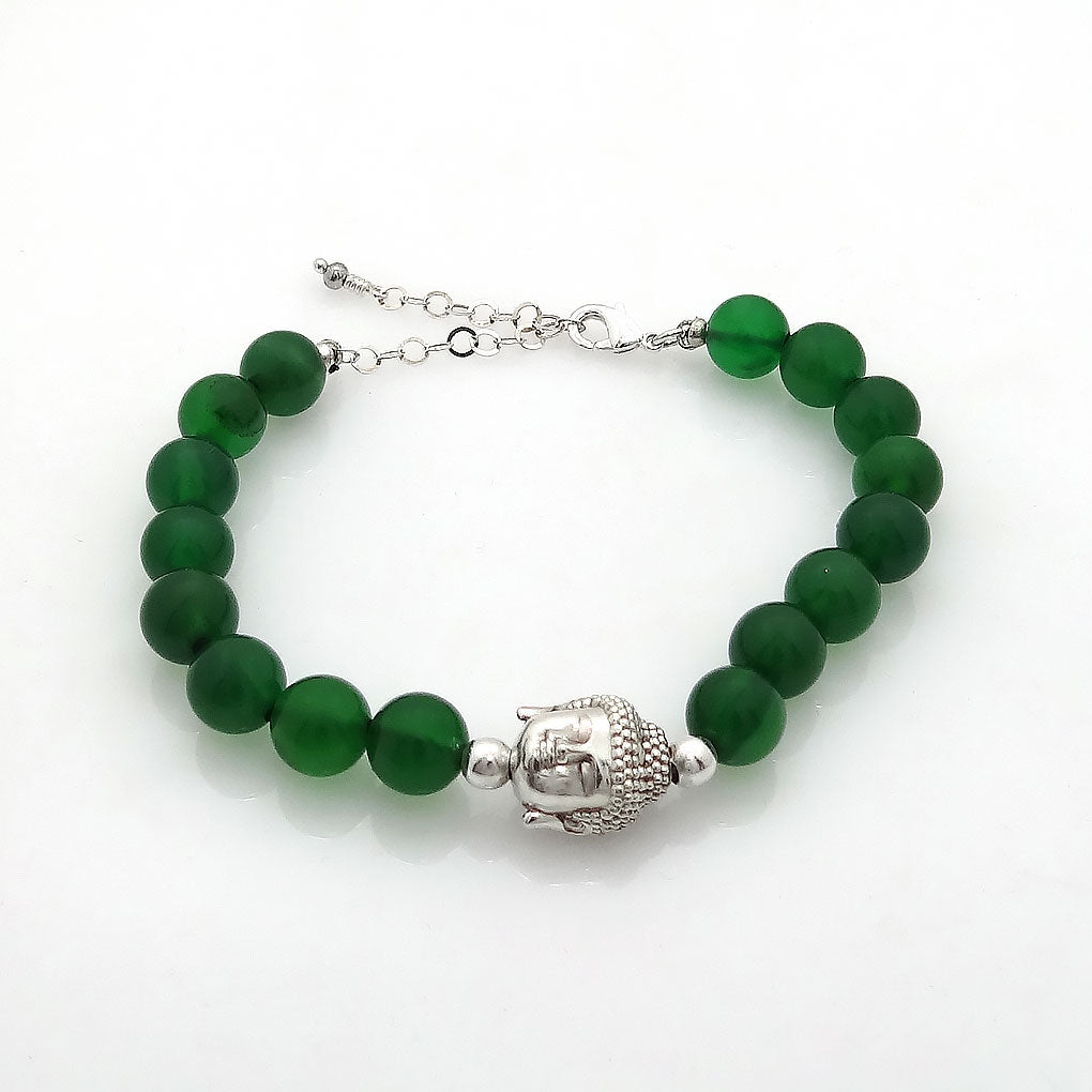 Pulsera de la Salud y Conexión Espiritual | Buda y Cuarzo Verde