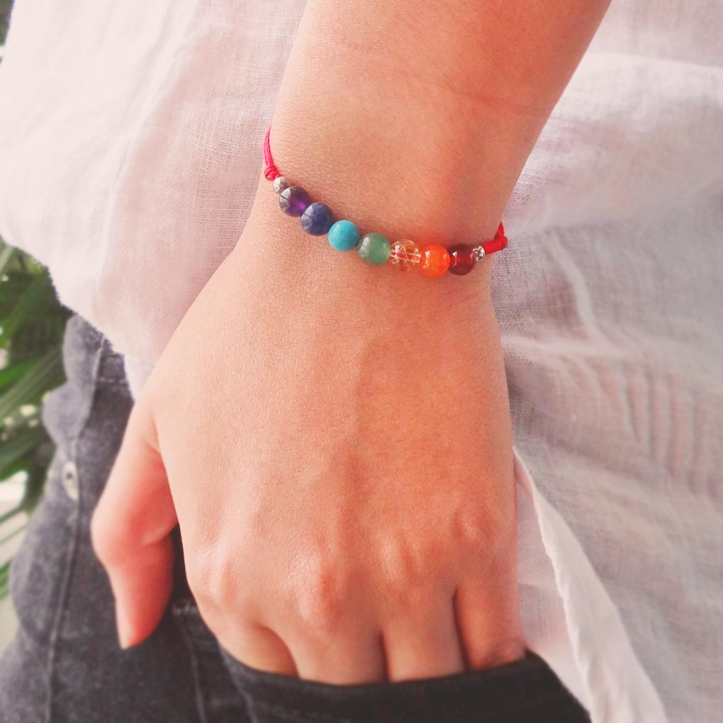 Red Thread of Protection | 7 Chakras | Natural stones