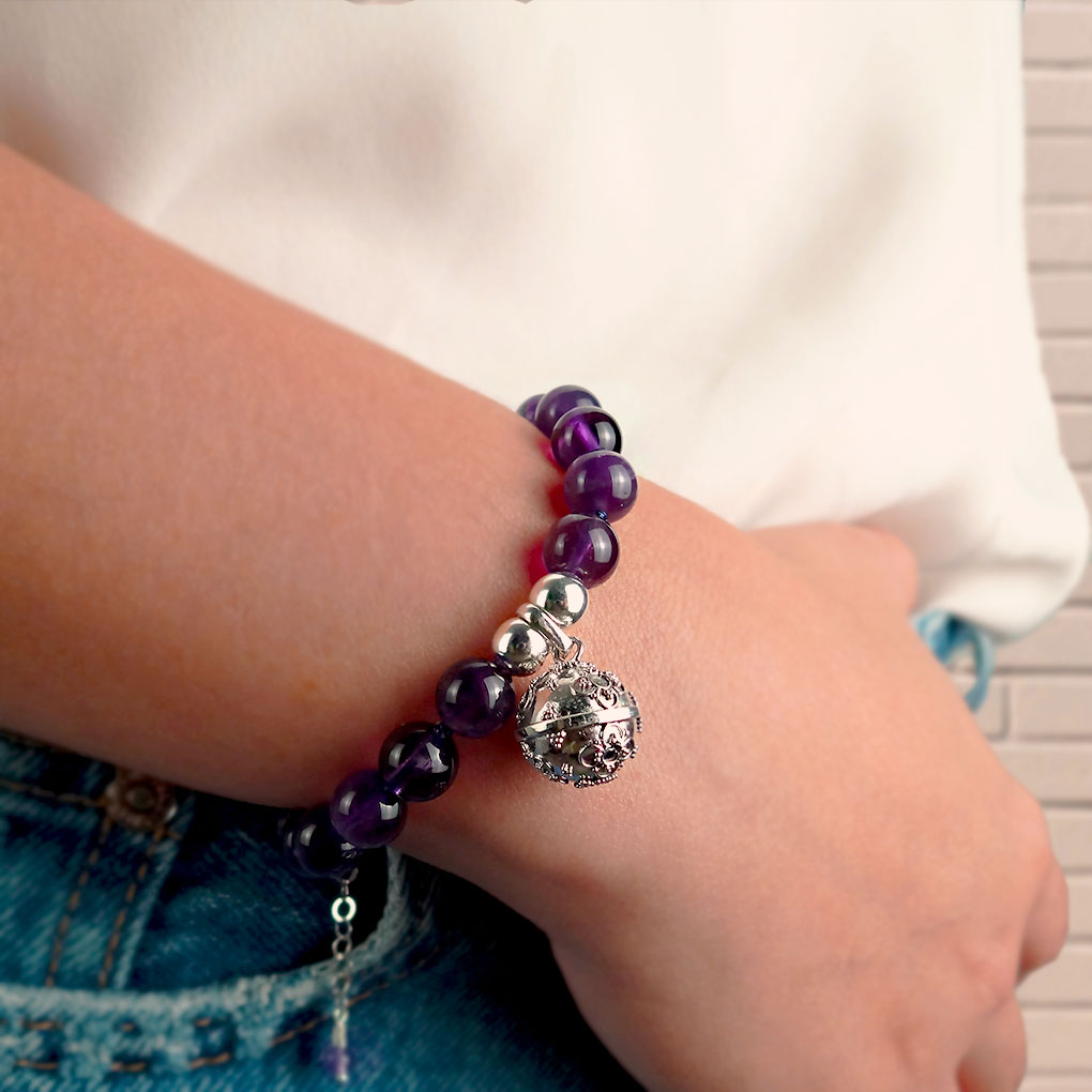 Pulsera de Amatista de Tranquilidad y Protección