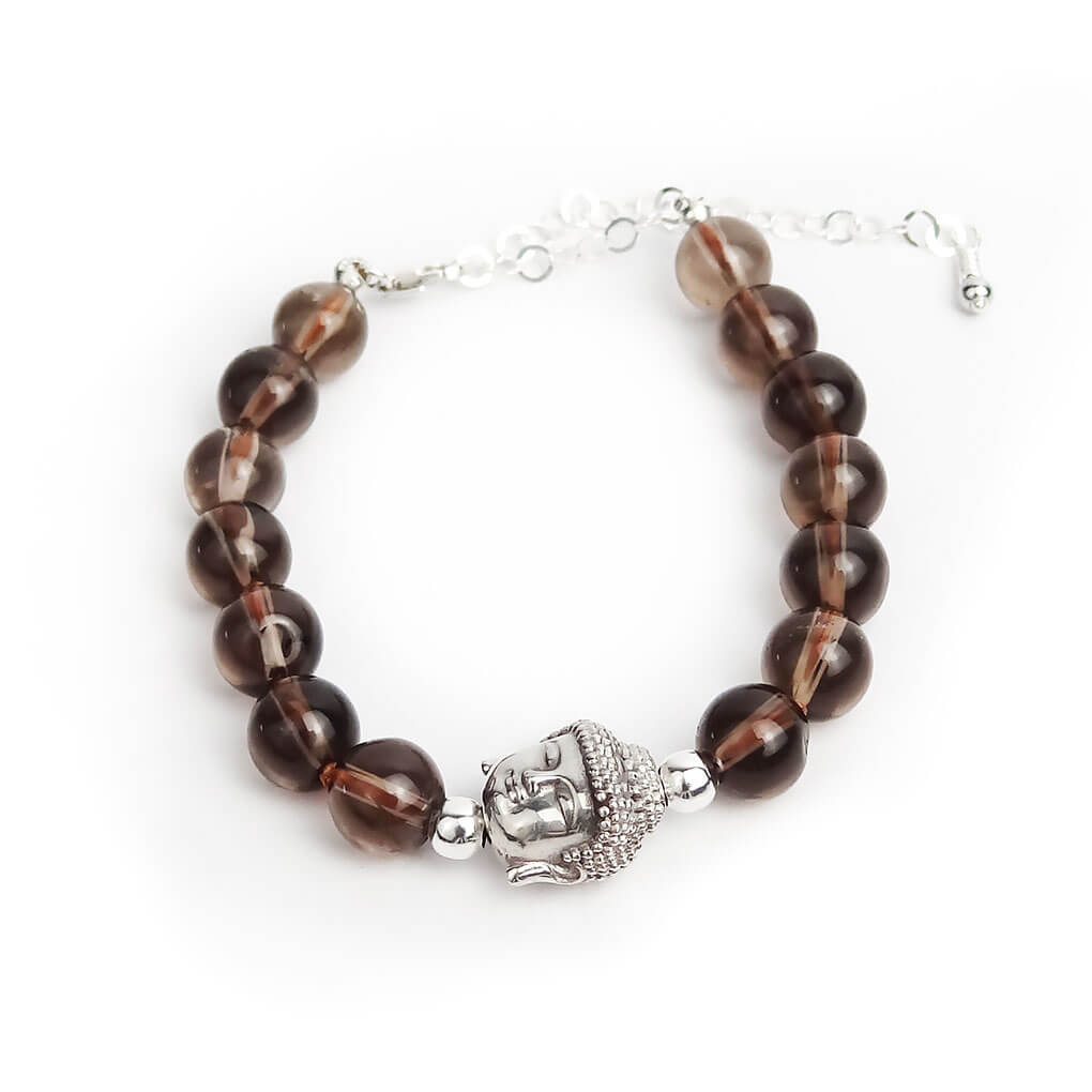 Pulsera de Purificación e Iluminación | Buda y Cuarzo Ahumado