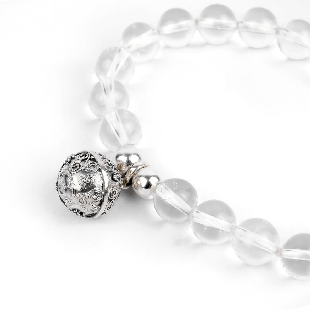 Clear Quartz Angel Caller Bracelet - Radiant Strength