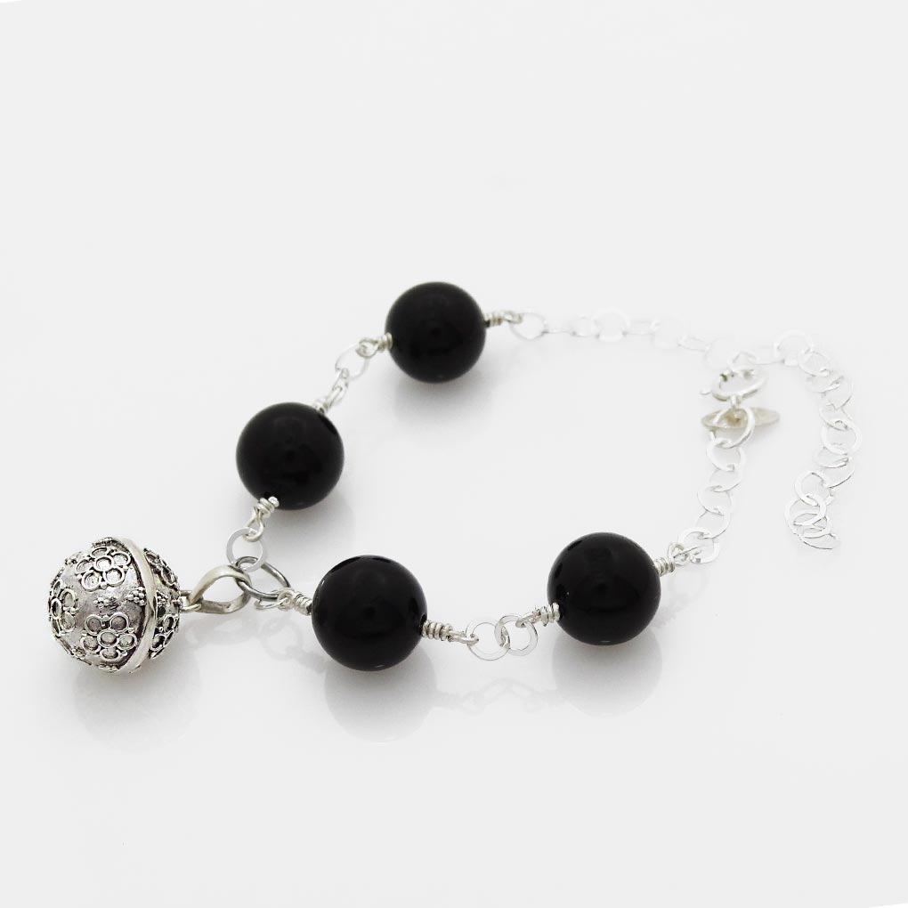 Determination and Strength Onyx Bracelet