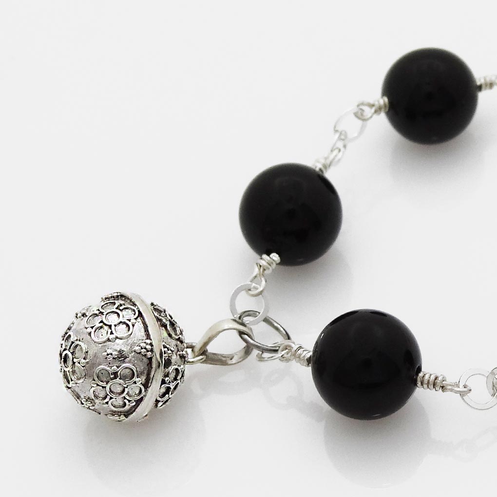 Determination and Strength Onyx Bracelet