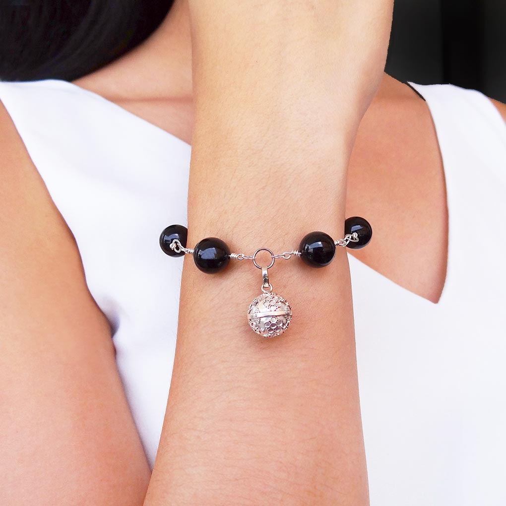 Determination and Strength Onyx Bracelet