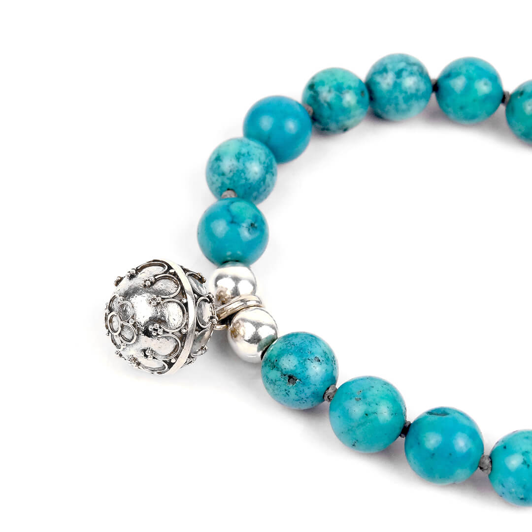 Pulsera de Llamador de Ángeles y Turquesa - Susurros de Alegría