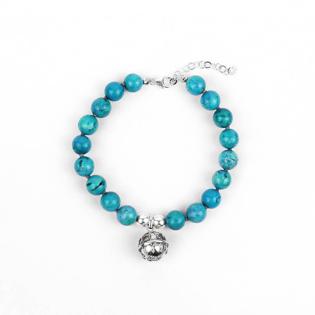Pulsera de Llamador de Ángeles y Turquesa - Susurros de Alegría