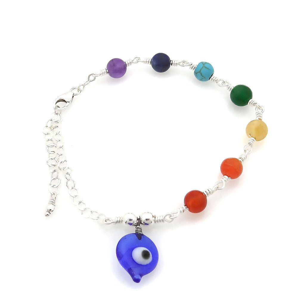 Pulsera de Ojo Turco y los 7 Chakras