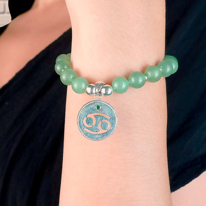 Pulsera con signo del zodíaco Cáncer