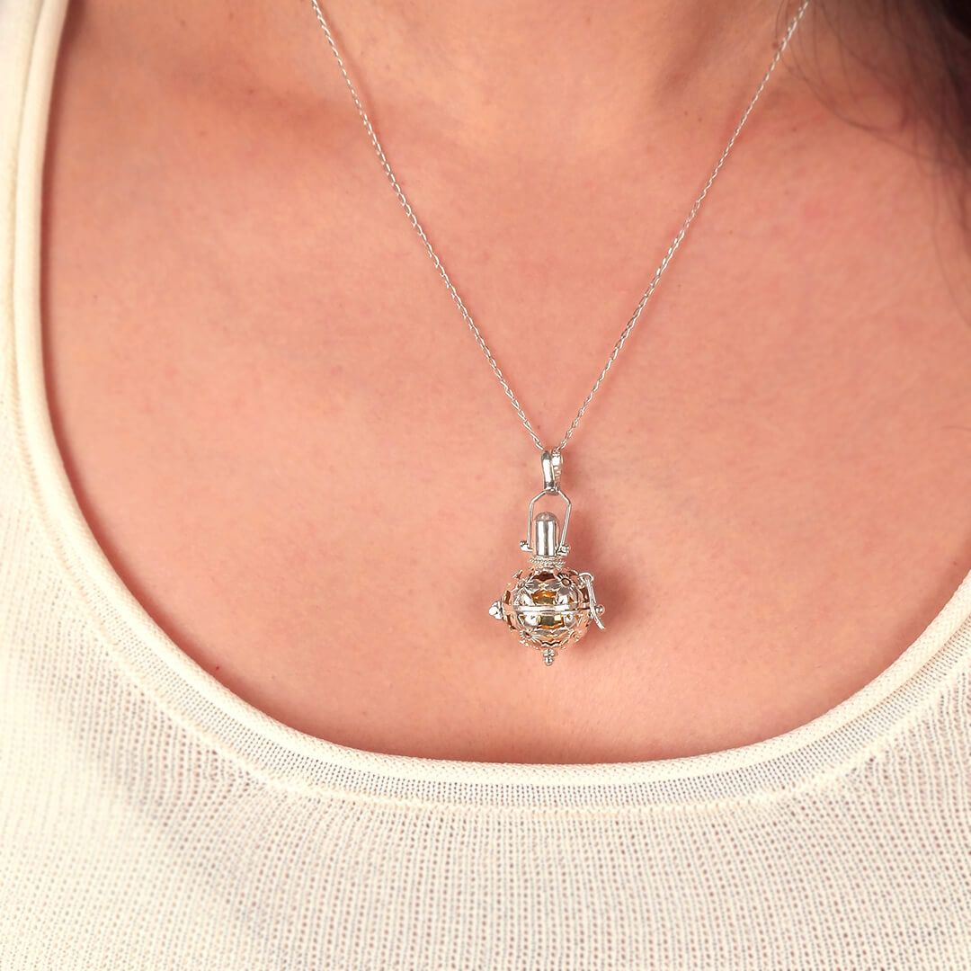 Angel Caller Necklace of Calm and Balance | Natural Moonstone
