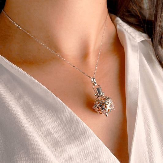 Moonlight Harmony Angel Caller Necklace