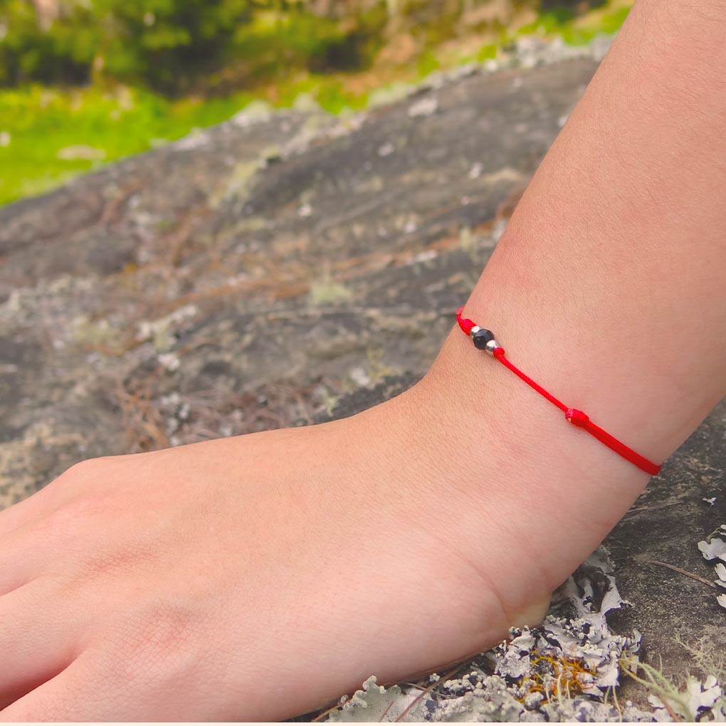 Red Thread of Protection | August | Black