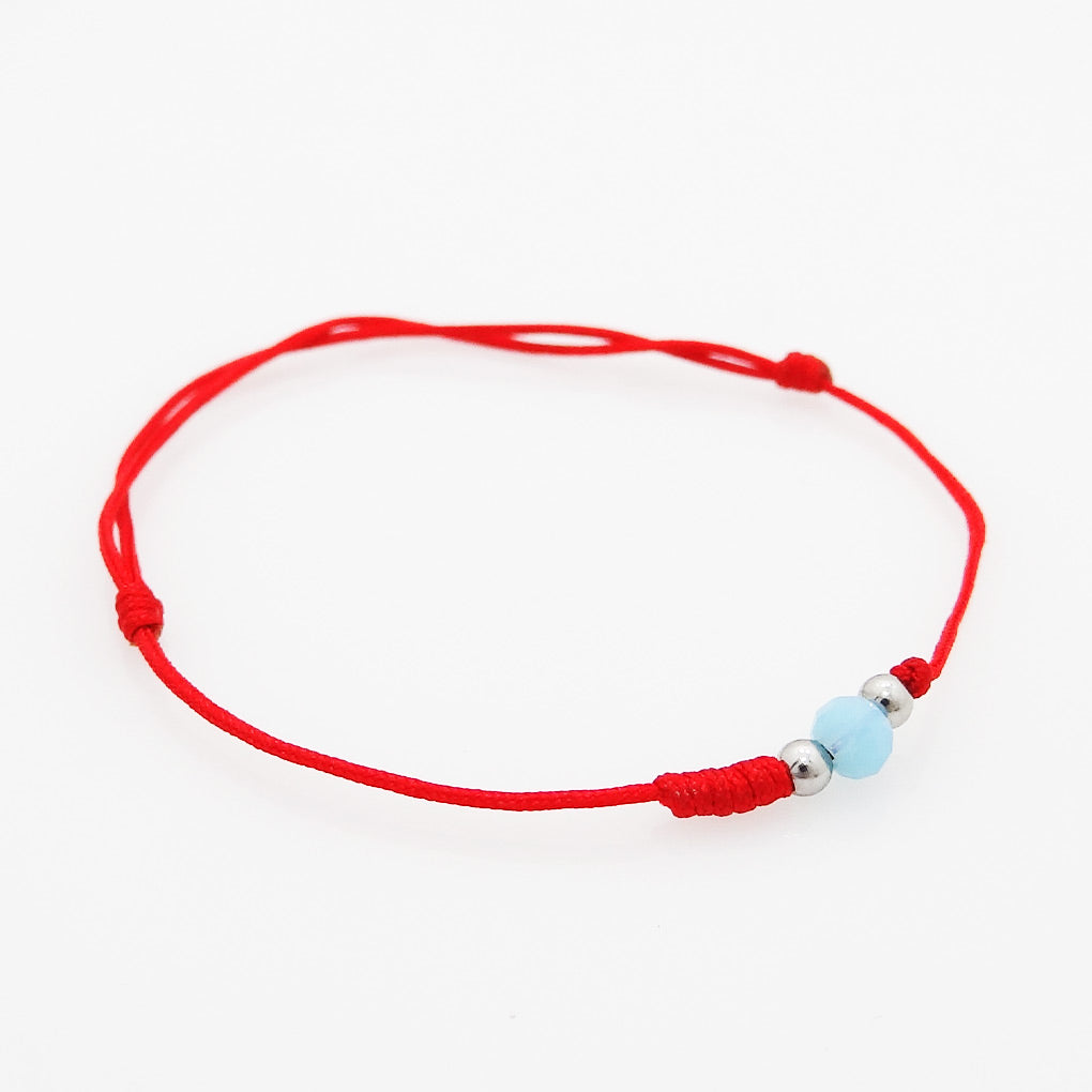 Red Thread of Protection | November | Light blue