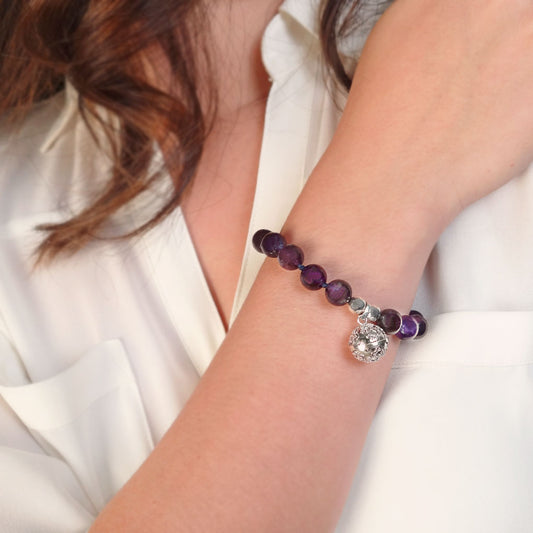 Tranquility and Protection Amethyst Bracelet