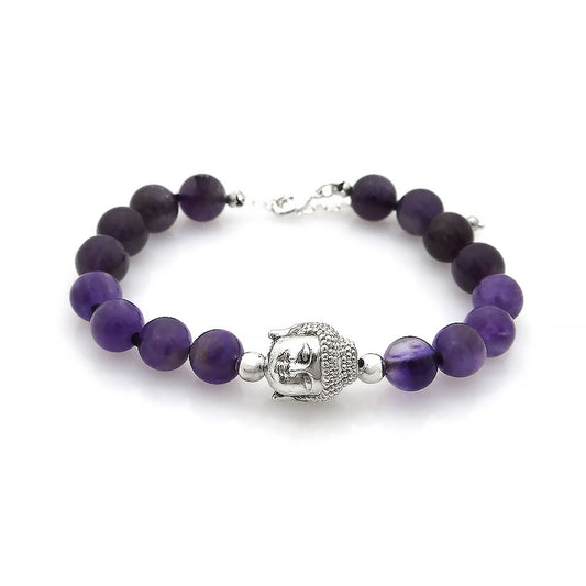 Calm and Serenity Bracelet - Buddha and Amethyst