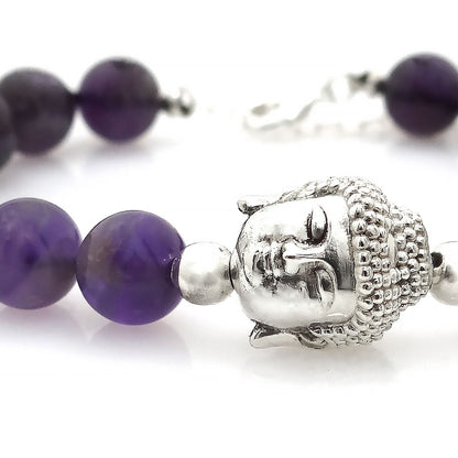 Calm and Serenity Bracelet - Buddha and Amethyst