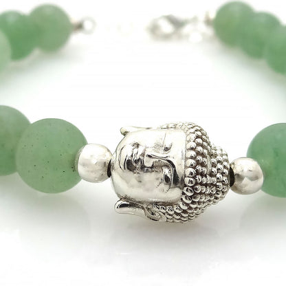 Calm and Prosperity Bracelet - Buddha and Jade