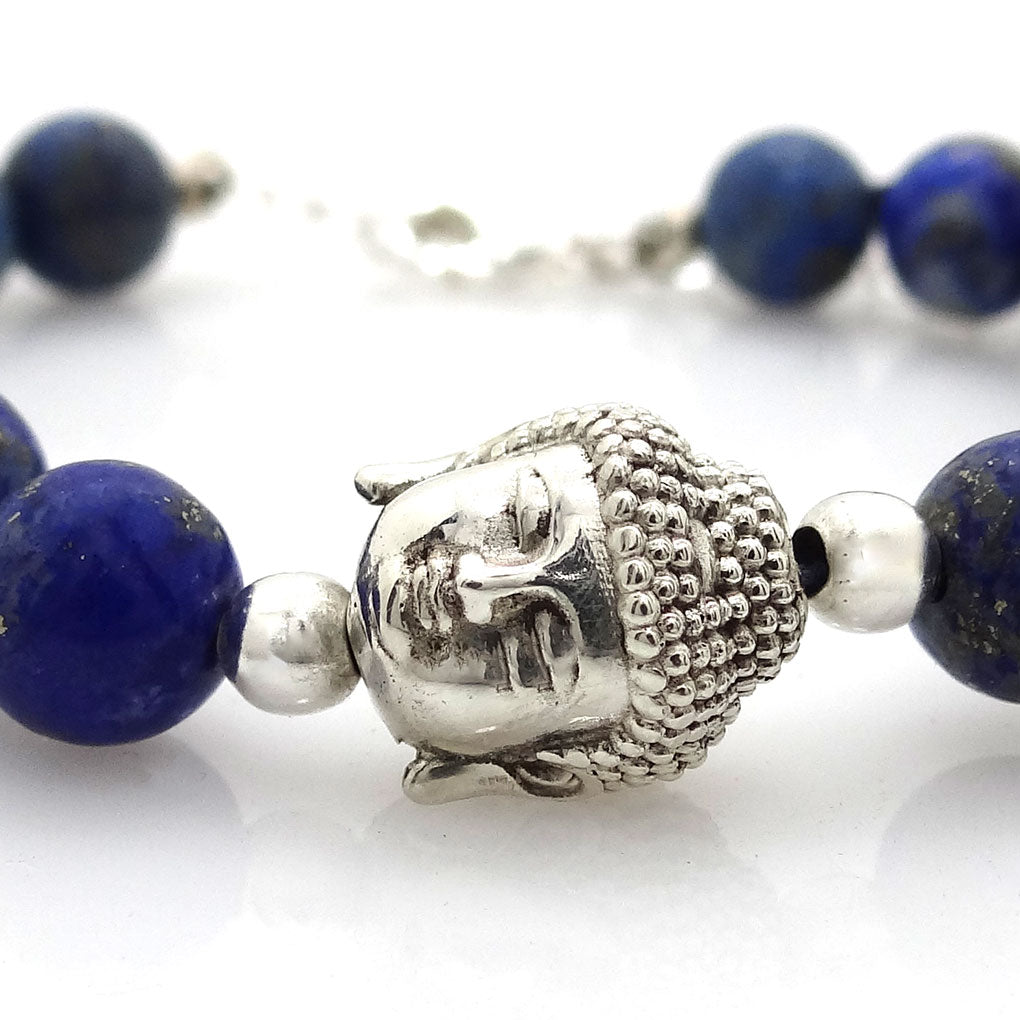 Bracelet of Wisdom and Tranquility - Buddha and Lapis Lazuli