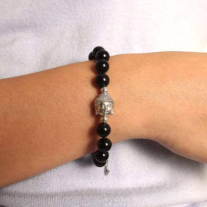 Protection and Tranquility Bracelet - Buddha and Onyx