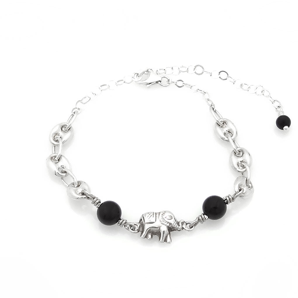 Essence Bracelet | Elephant and Onyx
